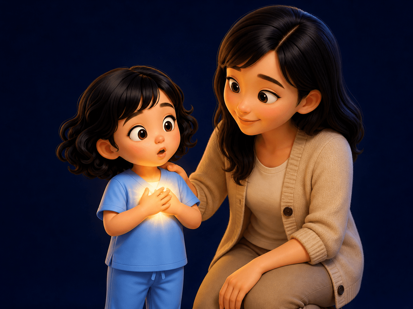 The day your child sees their own body for the first time